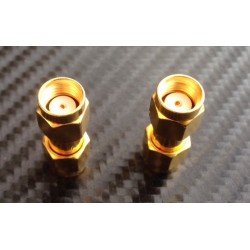 RP SMA Male to SMA Male Adapter * 2