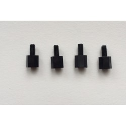 Standoffs M3 6+6mm nylon noir