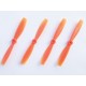 Helices DAL 6*45 oranges PC+glass Bullnose
