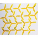 Helices King Kong 5*4.5*3 jaune  cristal (tri 5045)