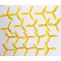Helices King Kong 5*4.5*3 jaune  cristal (tri 5045)
