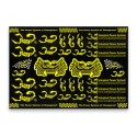 Scorpion Decal Sticker 005 Black (A4 Size)