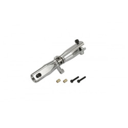 CNC Tail Rotor Grips with Thrust Bearings (Silver anodized)(for X4II,NX4,X5,R5)