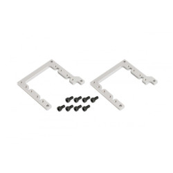 CNC Front Servo Mount (Silver Anodized) (for R5)