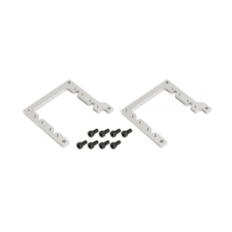 CNC Front Servo Mount (Silver Anodized) (for R5)