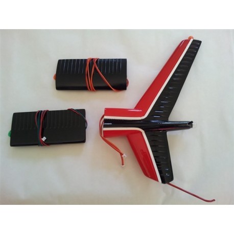 AS350-031 Queue noir/rouge